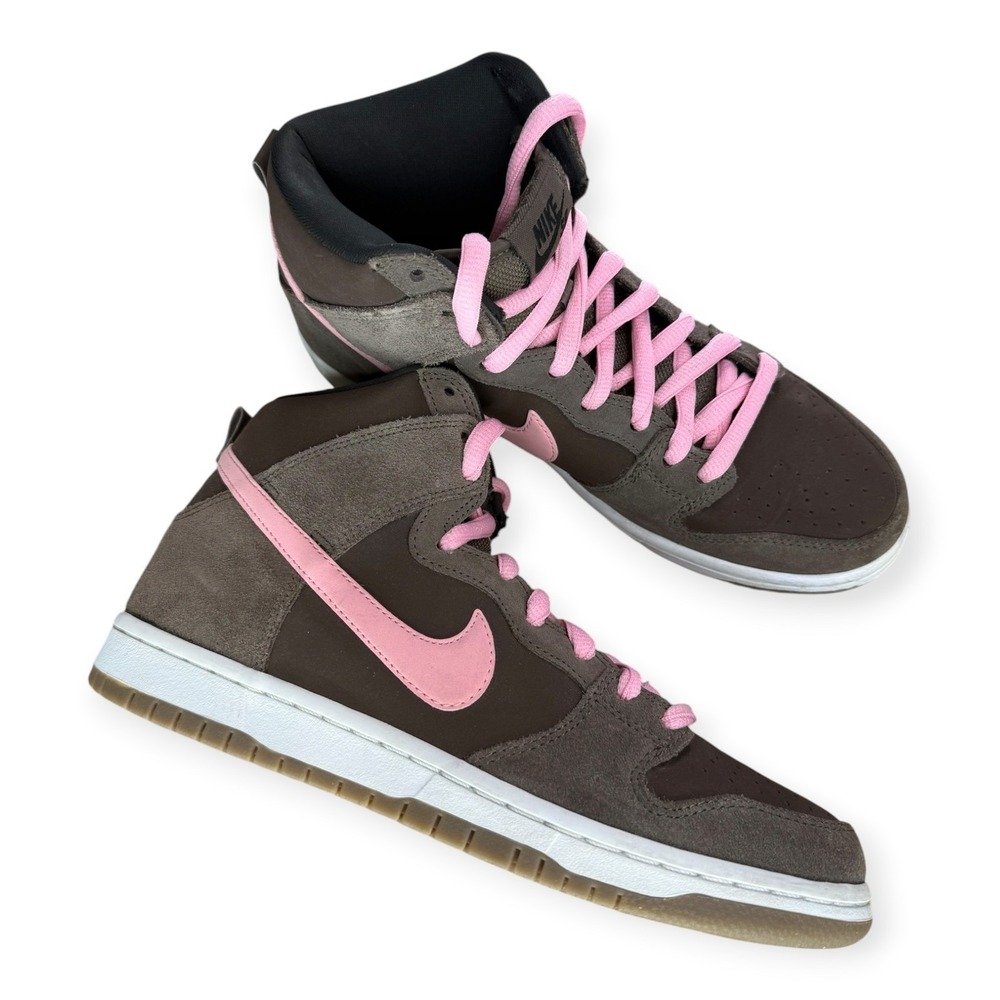 2013 NIKE DUNK HIGH PRO SB CHOCOLATE SMOKE BAROQUE BROWN ION PINK 305050-262 8